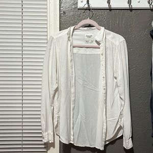 abercrombie and fitch boyfriend button up top